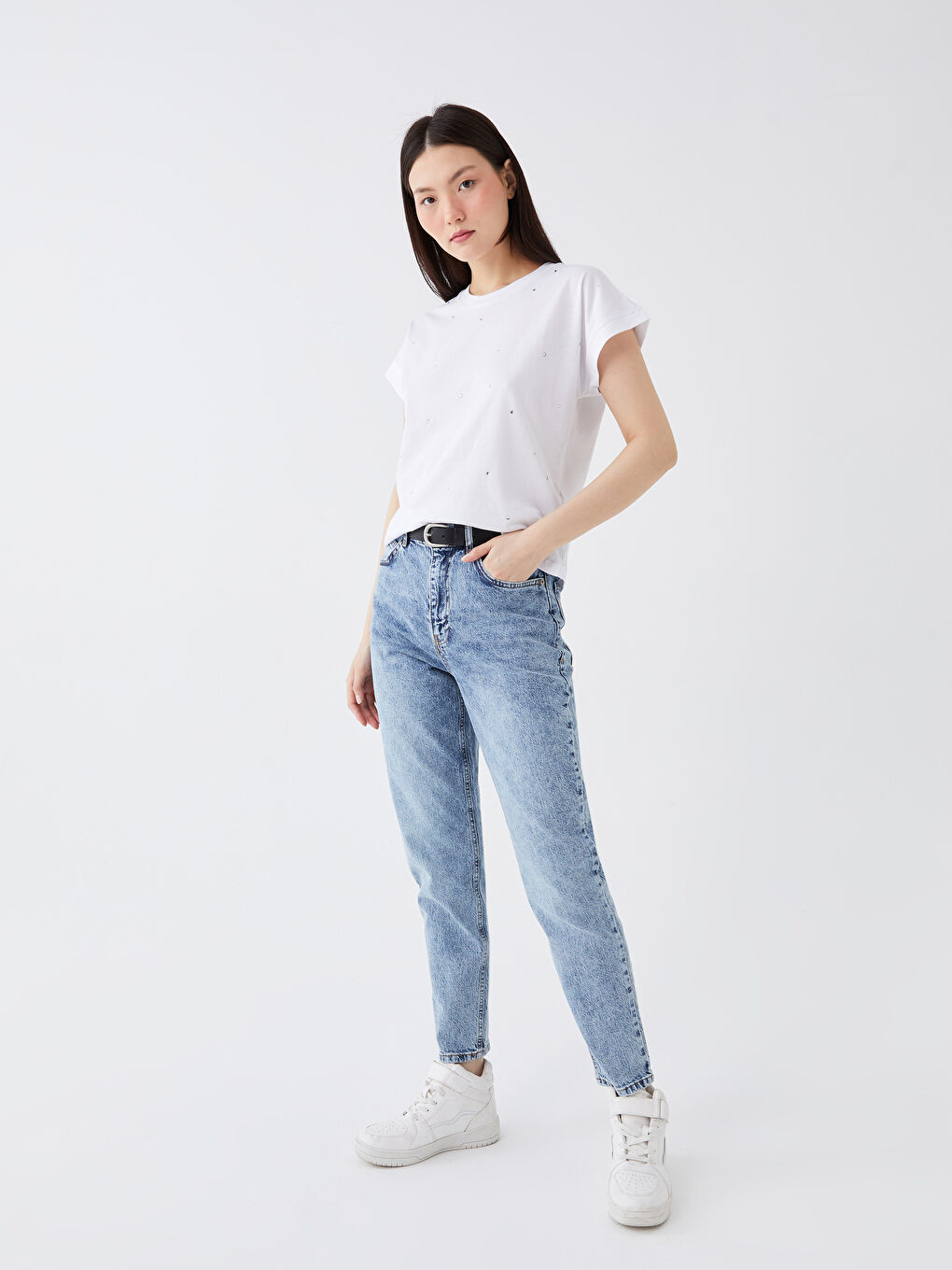 High Waist Mom Fit Women's Jeans