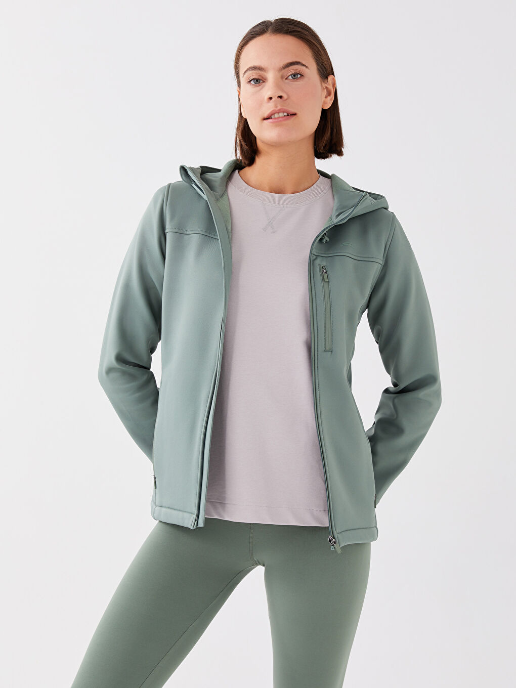 Xside Active Ženski kišni mantil sa kapuljačom, reflektujući, štampan, dugi rukav -S36201Z8-GQQ