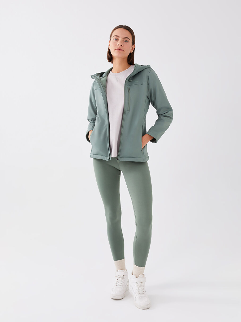 Xside Active Ženski kišni mantil sa kapuljačom, reflektujući, štampan, dugi rukav -S36201Z8-GQQ