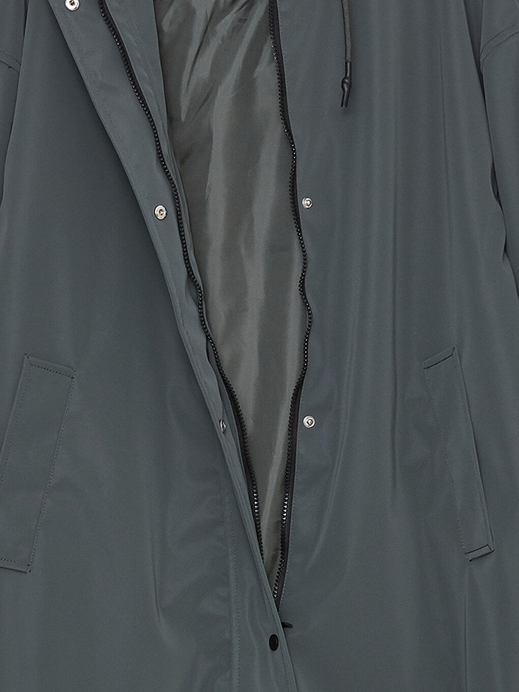 Women's Raincoat with Hooded Reflector Printed Long Sleeve-10