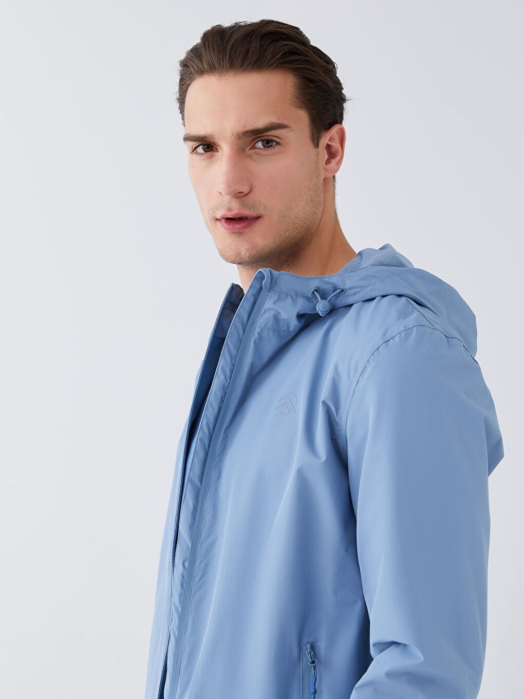 Regular Fit Hooded Men's Raincoat -S36216Z8-R0V