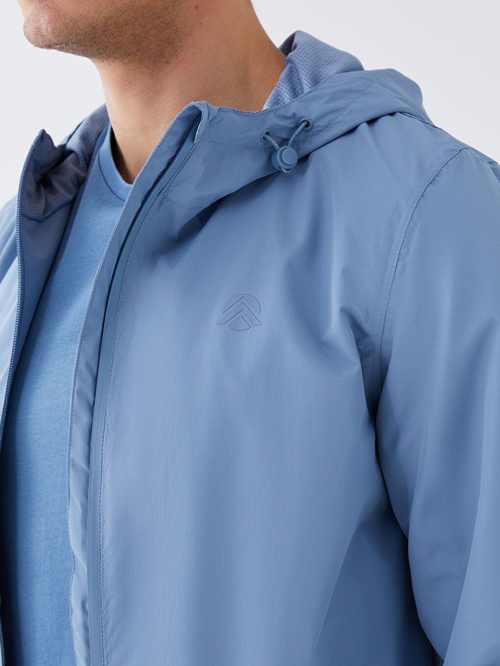 Regular Fit Hooded Men's Raincoat -S36216Z8-R0V