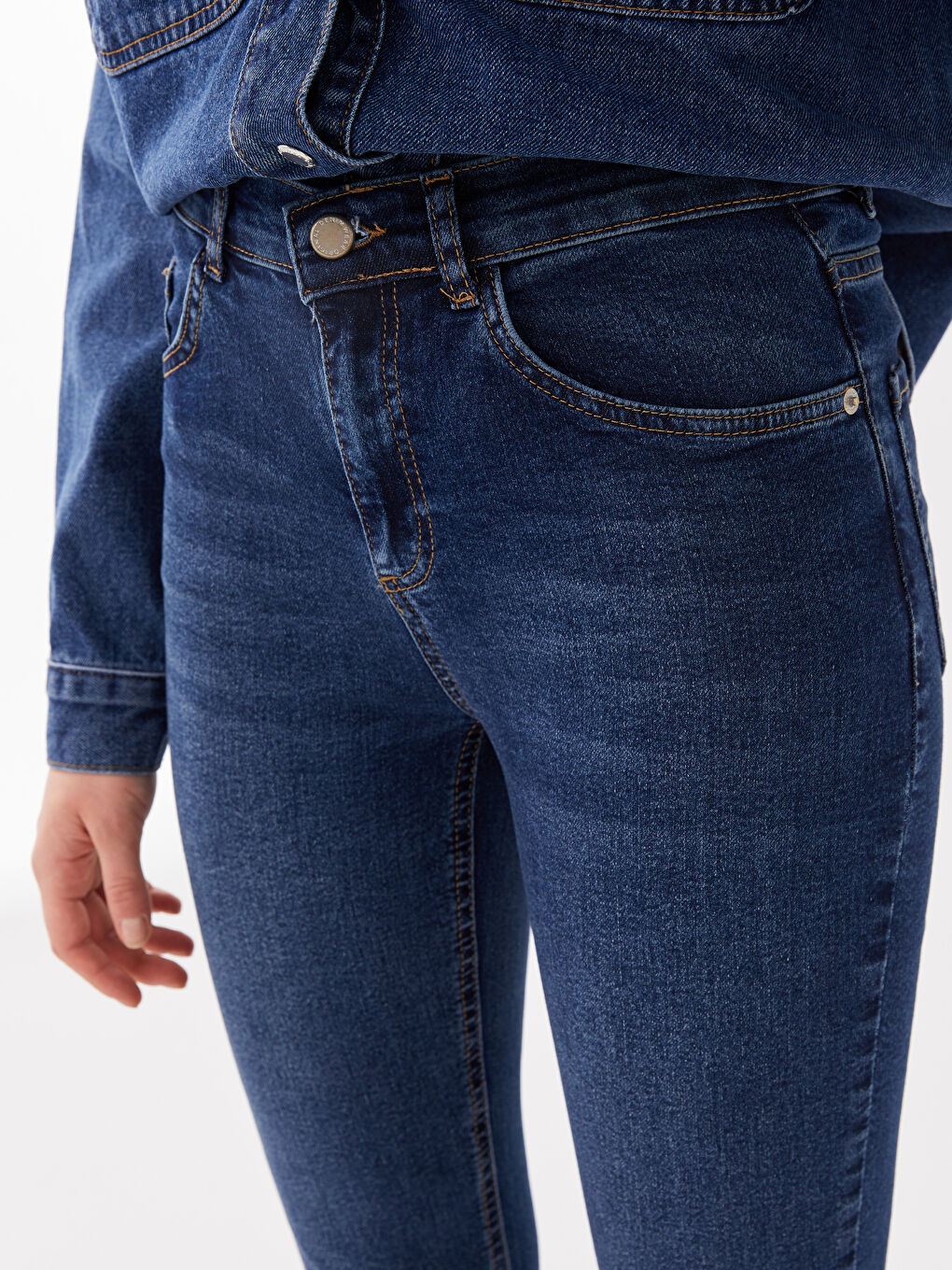 LCW Jeans Koyu Rodeo Yüksek Bel Mars Flare Kadın Jean Pantolon - 2