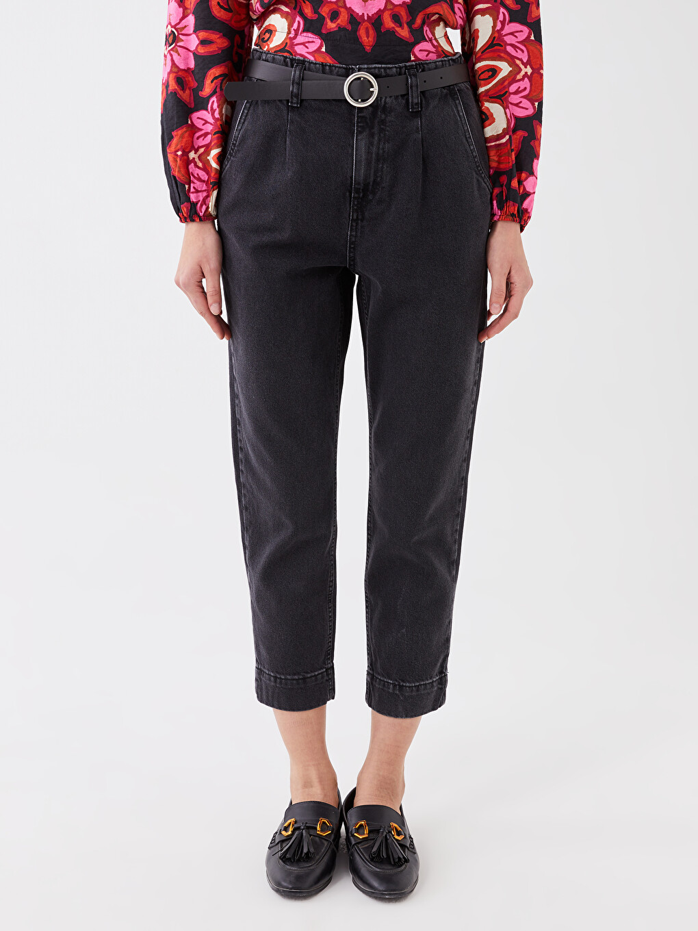 High Waist Mom Fit Women's Jeans-3