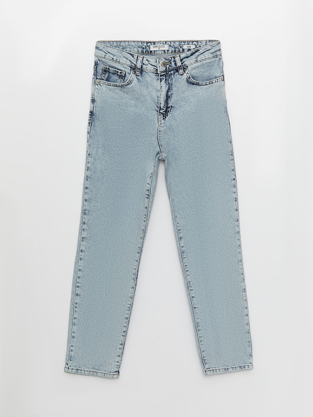 LCW Jeans Indigo Yüksek Bel Slim Fit Kadın Jean Pantolon - 5