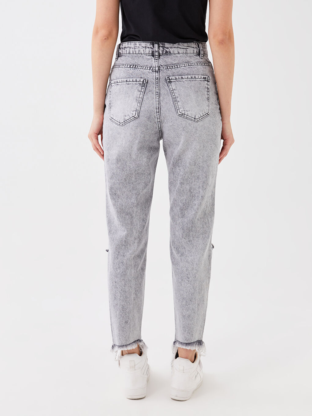 Джинсы Mom Fit с высокой посадкой для женщин-4