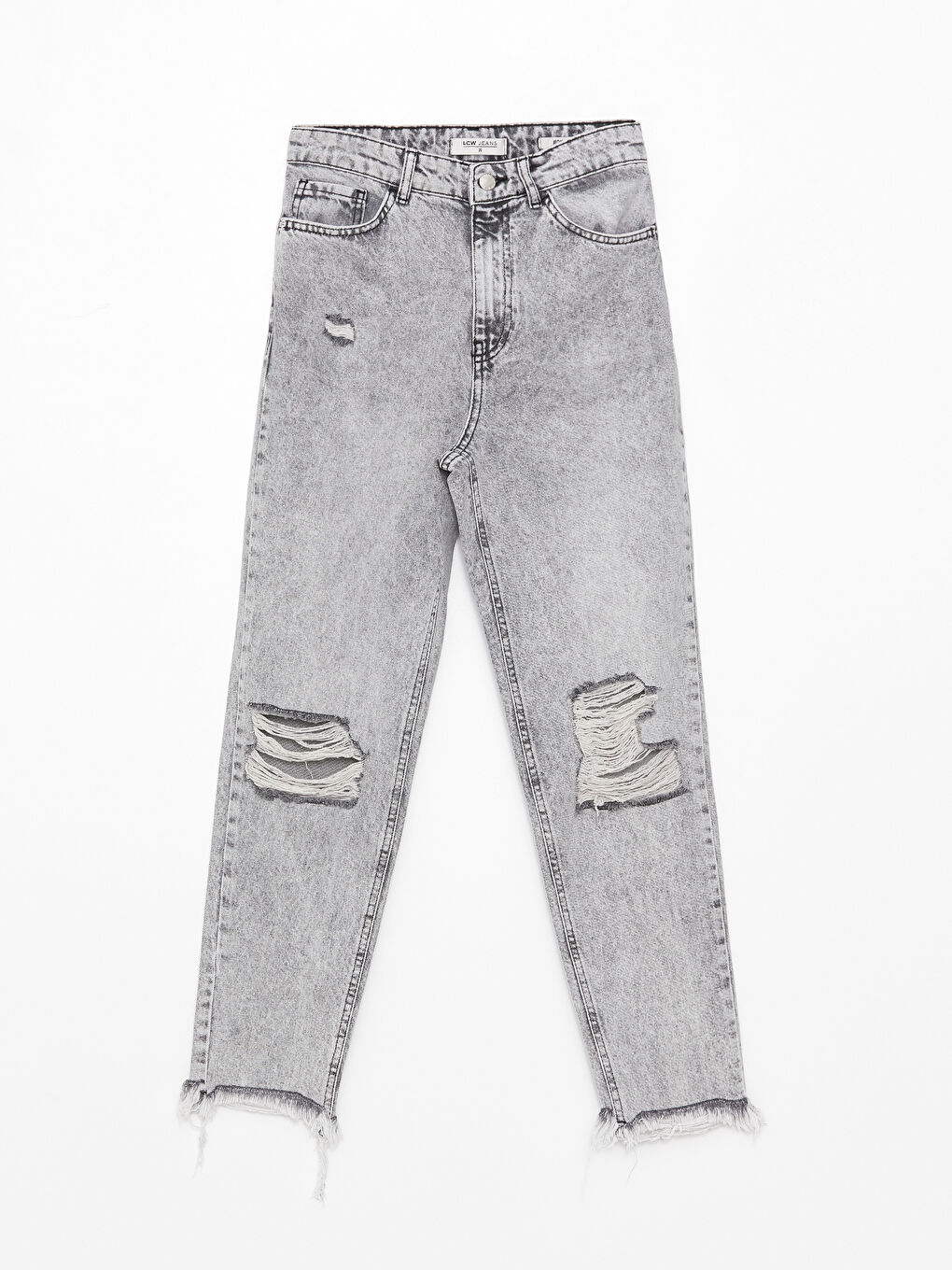 Джинсы Mom Fit с высокой посадкой для женщин-5