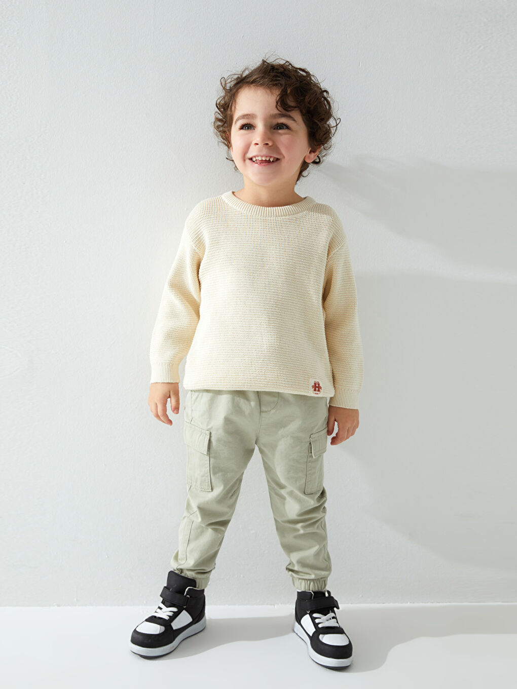 Crew Neck Long Sleeve Baby Boys' Sweater -S36265Z1-QVK