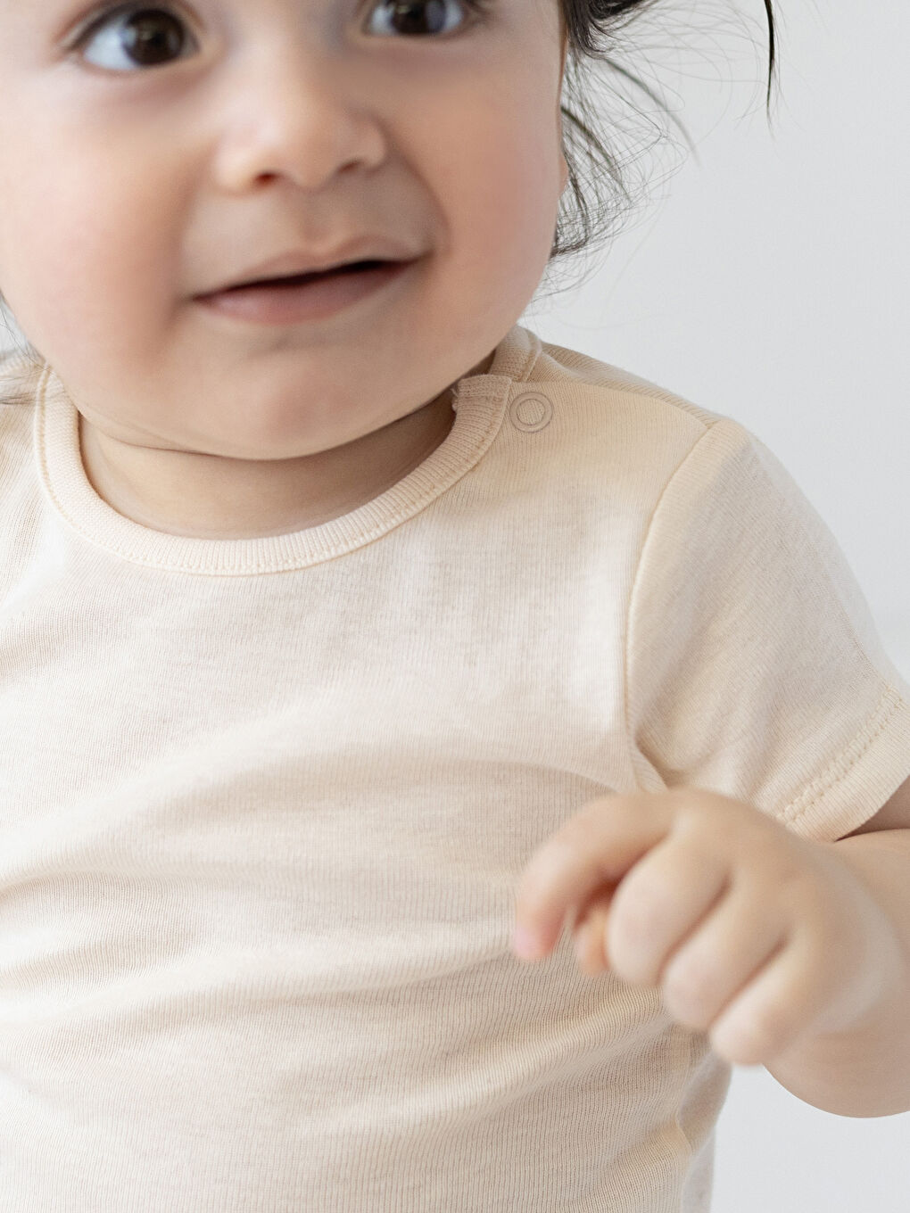 Gri Bisiklet Yaka Kısa Kollu Erkek Bebek Çıtçıtlı Body 3'lü-5