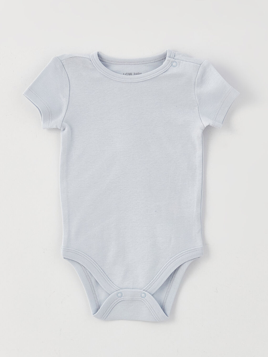 Mavi Bisiklet Yaka Kısa Kollu Basic Erkek Bebek Çıtçıtlı Body 5'li-3