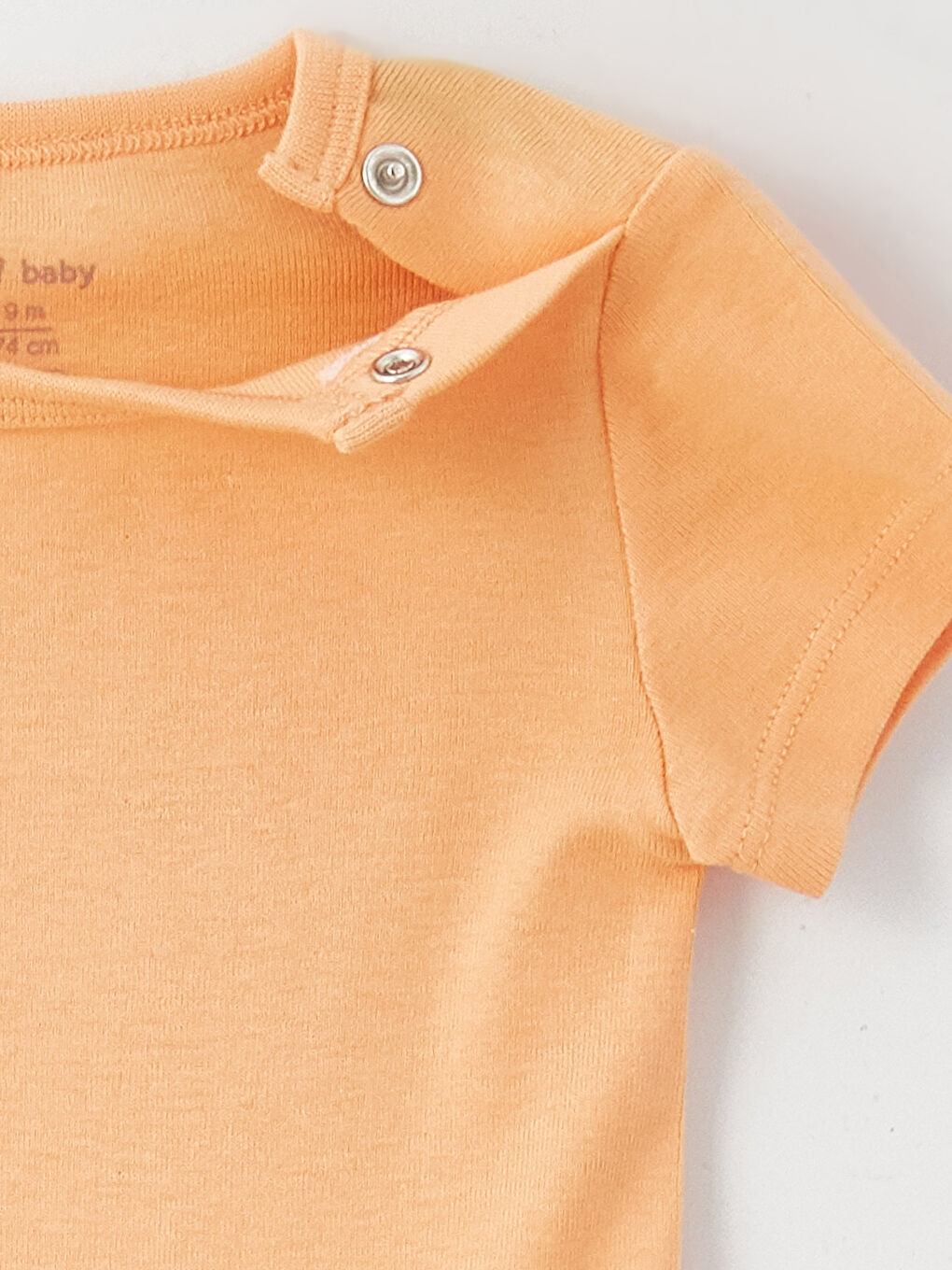 Mavi Bisiklet Yaka Kısa Kollu Basic Erkek Bebek Çıtçıtlı Body 5'li-6