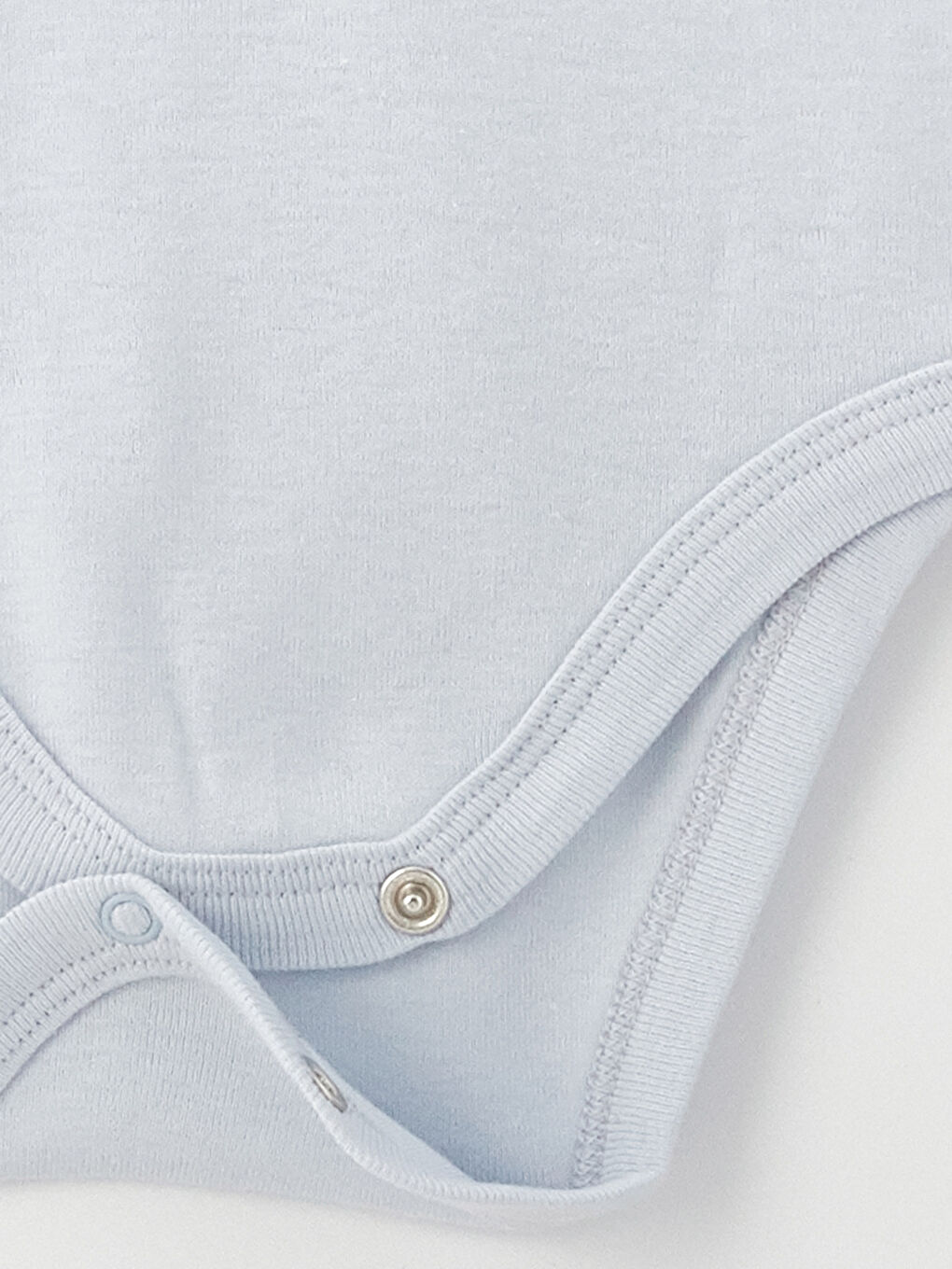 Mavi Bisiklet Yaka Kısa Kollu Basic Erkek Bebek Çıtçıtlı Body 5'li-7