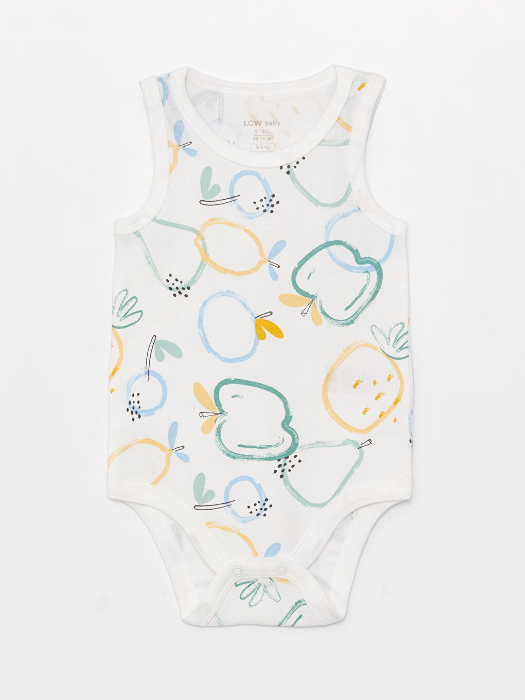 Crew Neck Baby Boy Snap Snap Bodysuit 2 Pack-1