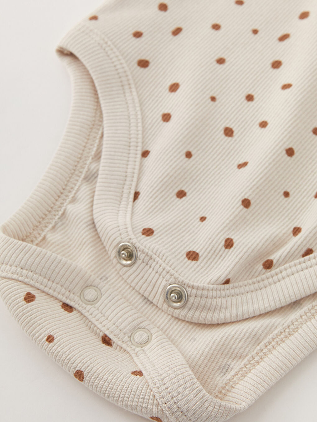 Kahverengi Bisiklet Yaka Kısa Kollu Erkek Bebek Çıtçıtlı Bodysuit 2'li-3