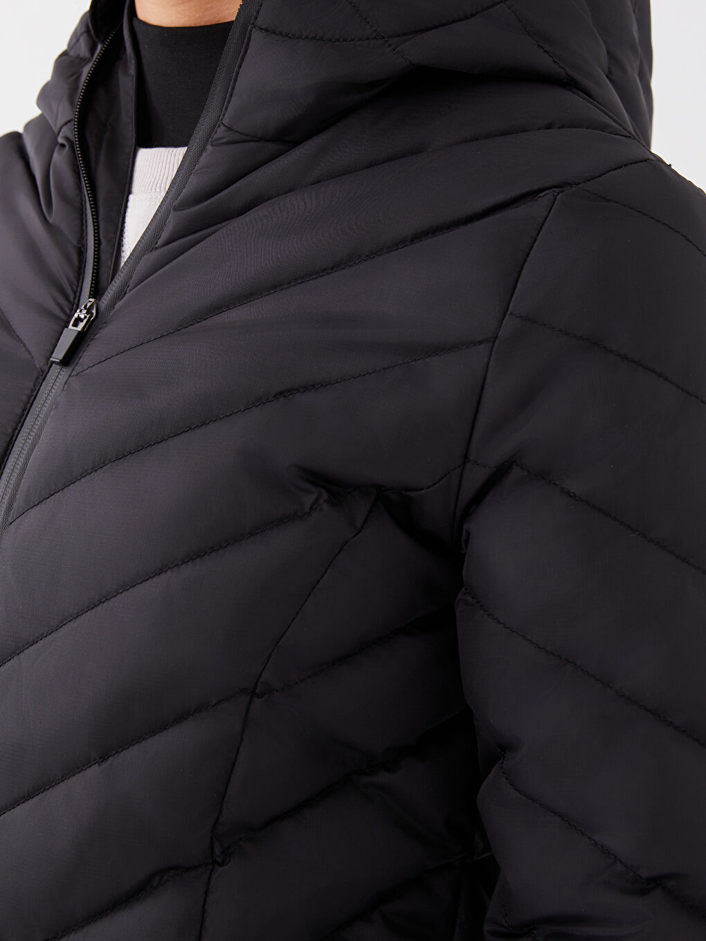XSIDE ACTIVE Women's Hooded Plain Puffer Coat -S36292Z8-CVL