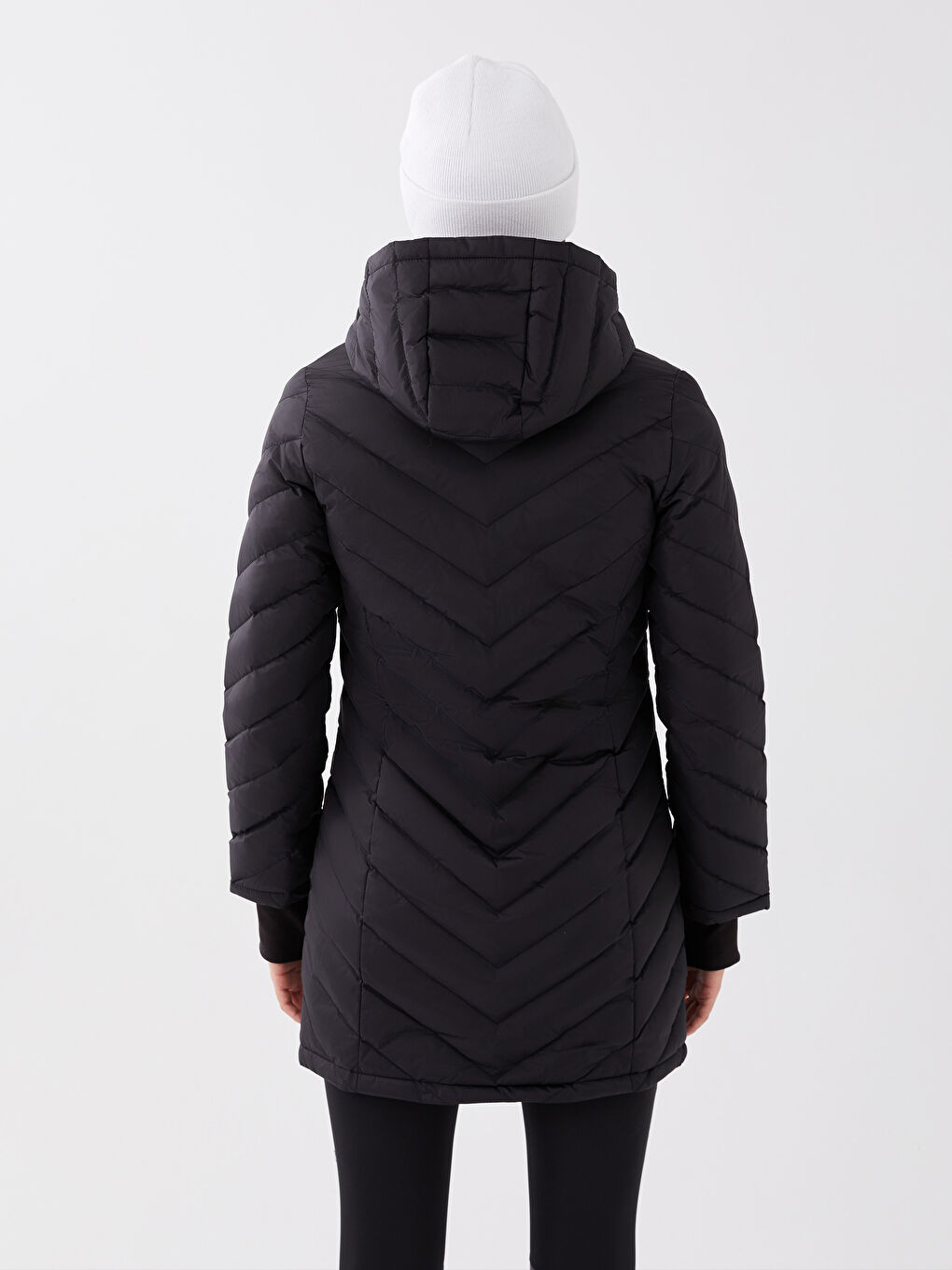 XSIDE ACTIVE Women's Hooded Plain Puffer Coat -S36292Z8-CVL