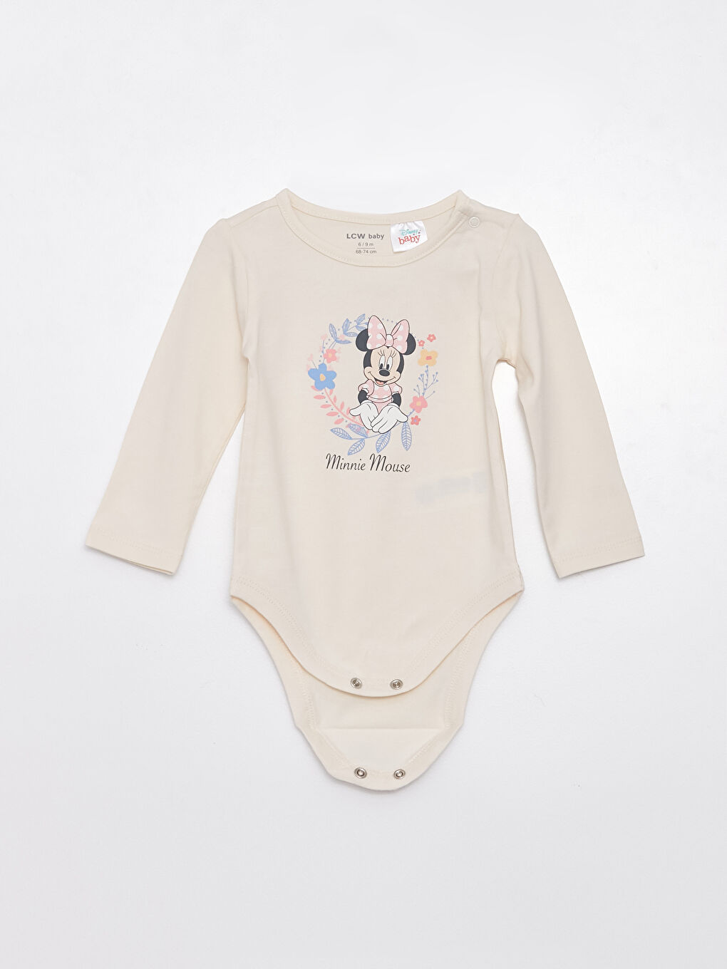 LCW baby Ensemble 3 Pièces Bébé Fille Imprimé Minnie Mouse à Manches Longues et Col Rond -S36293Z1-FDL