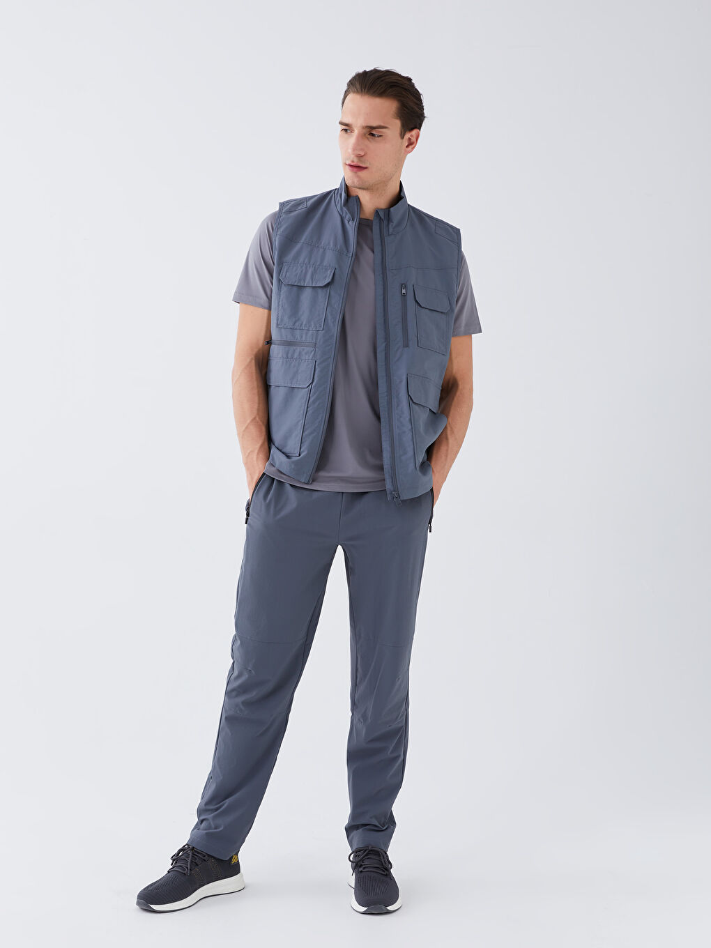 Standard Fit Funnel Neck Men's Hunting Waistcoat -S36294Z8-HFP