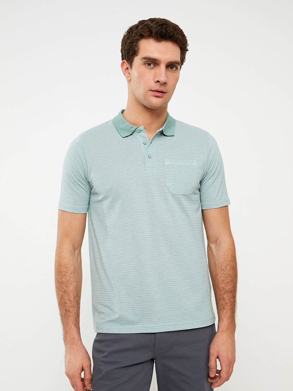 LCWAIKIKI Classic Polo Neck Short Sleeve Pique Men's T-Shirt -S36308Z8-MJZ
