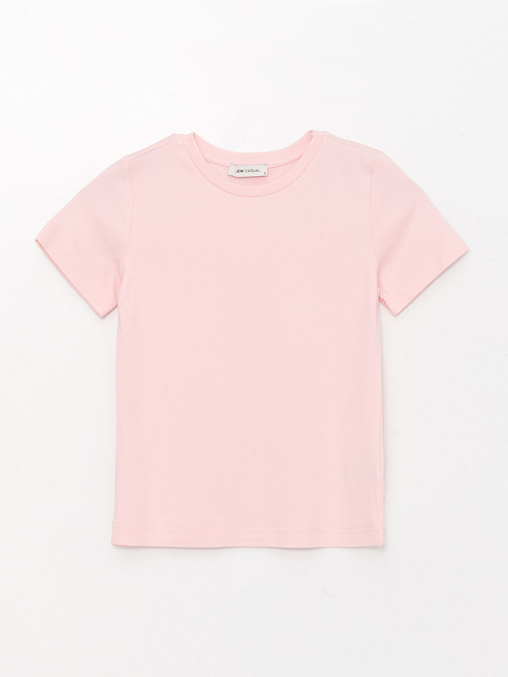 Crew Neck Plain Short Sleeve Women's T-Shirt-5