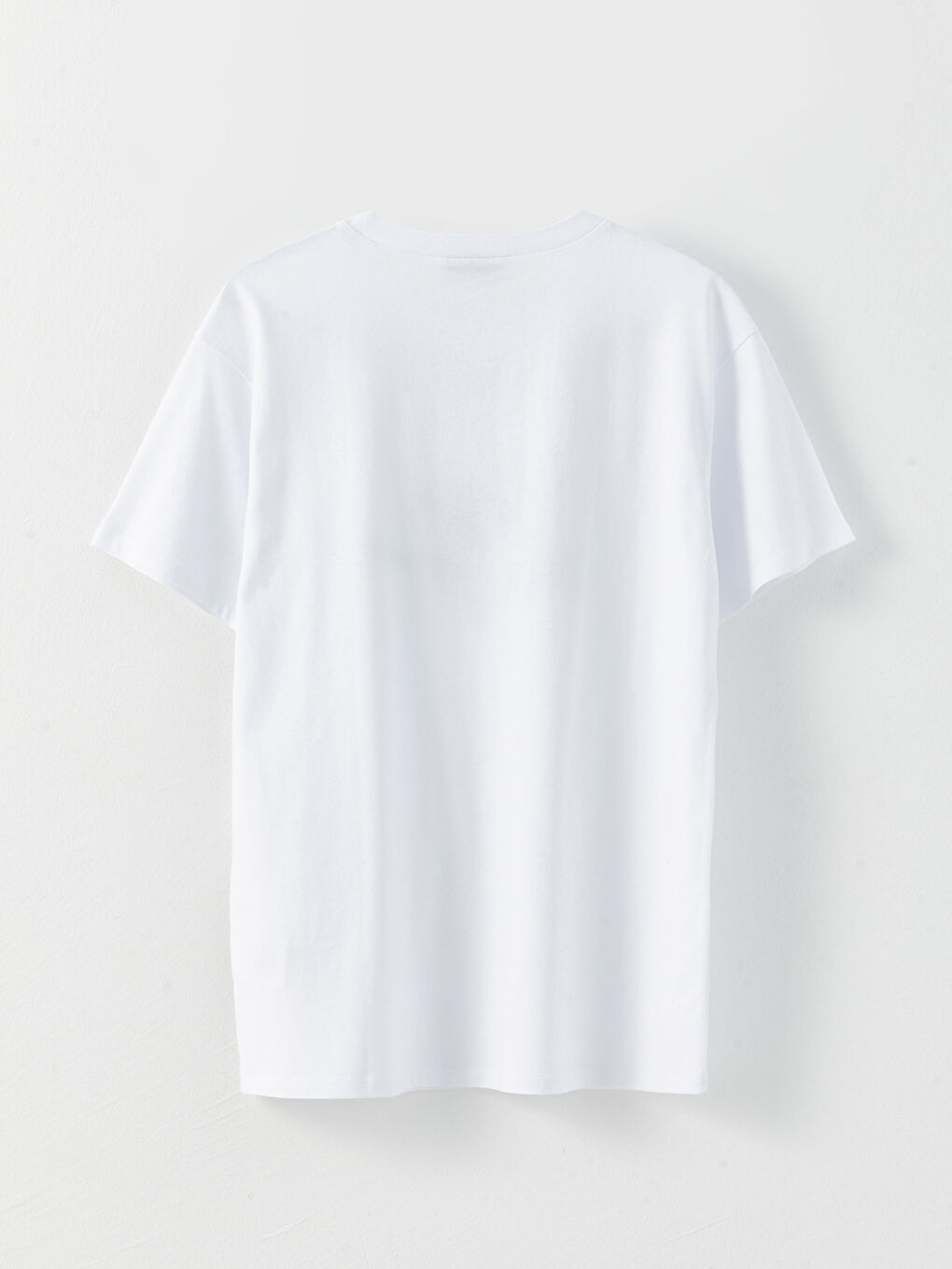 تي شيرت قطن كم قصير مطرز بياقة دائرية للسيدات-6