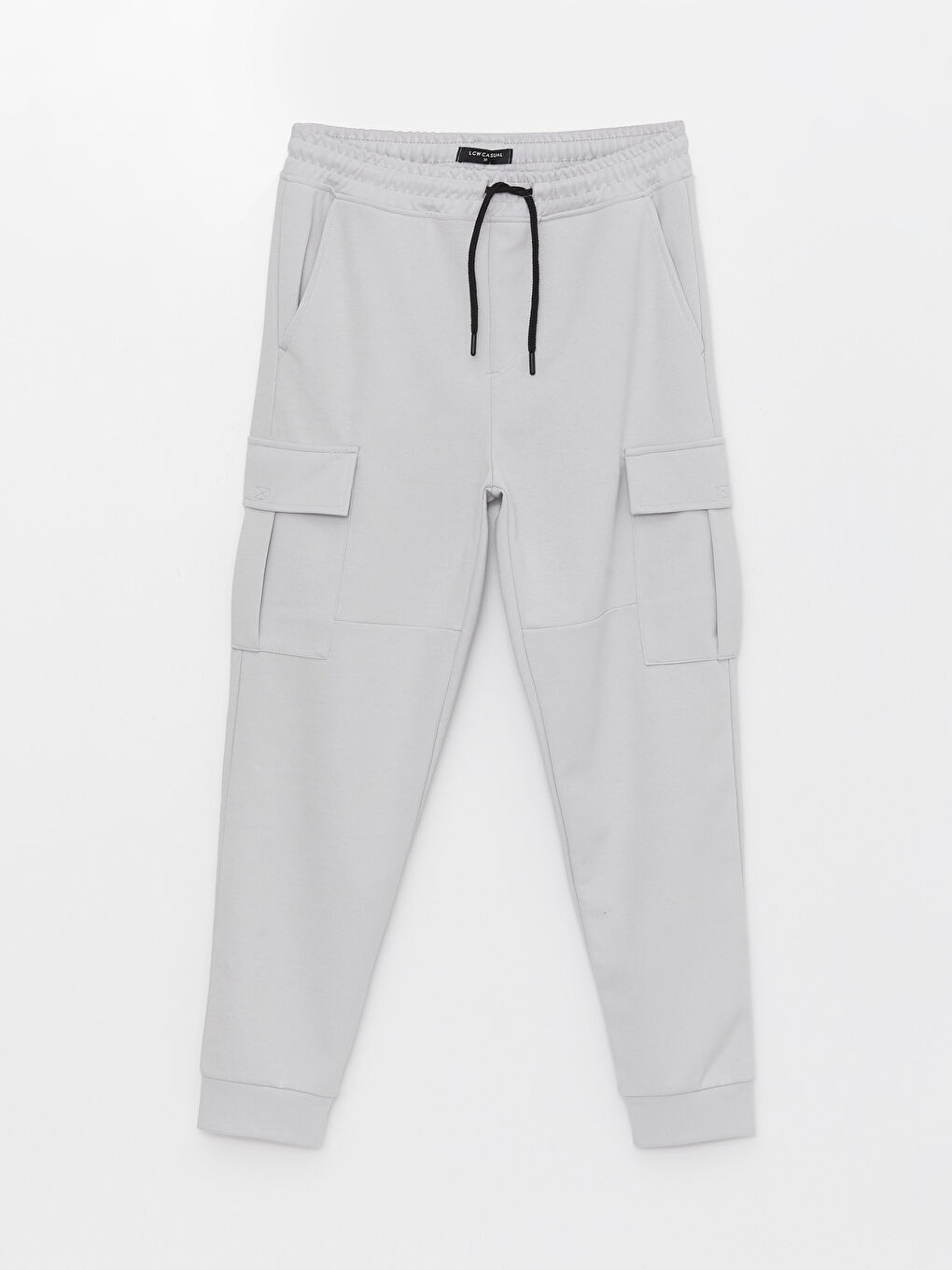 Ерлерге арналған стандартты пішім саржа карго шалбар-5