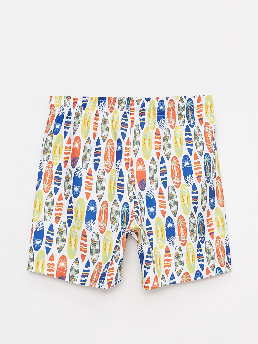 Elastic Waist Patterned Boy's Swim Shorts -S36371Z4-LU7
