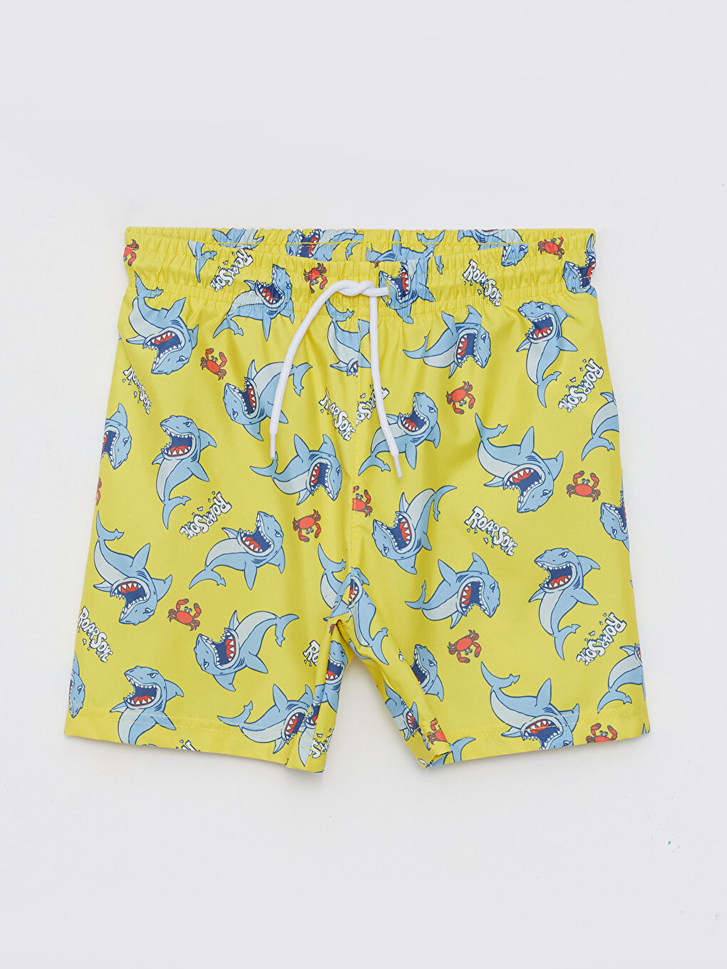 Elastic Waist Printed Boy's Swim Shorts -S36379Z4-LUA