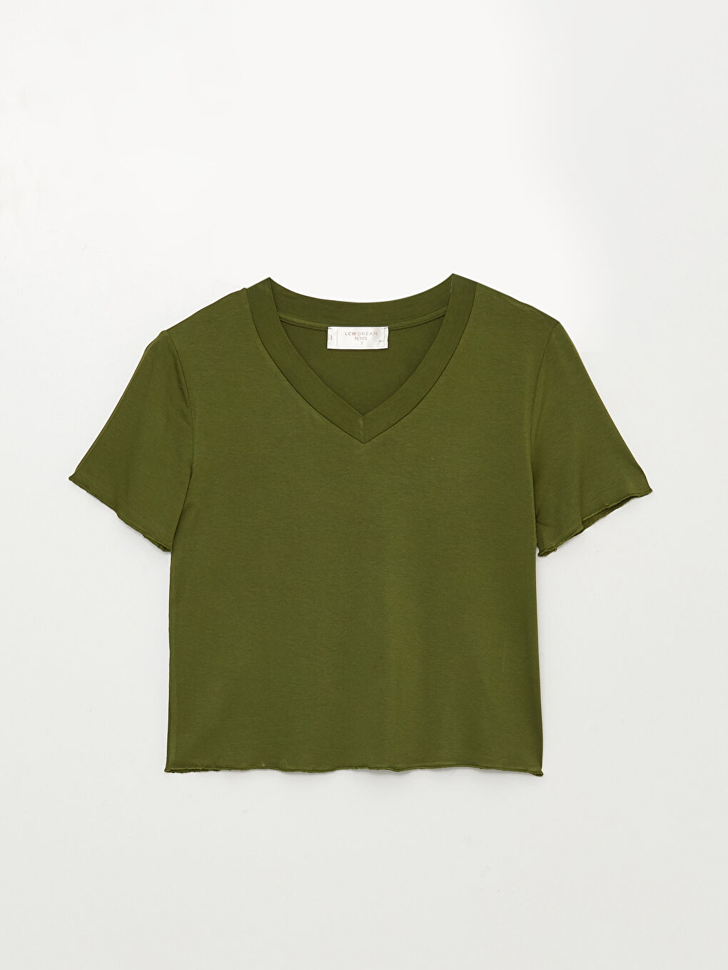 Petite V Neck Plain Short Sleeve Women's Pyjama Set-6