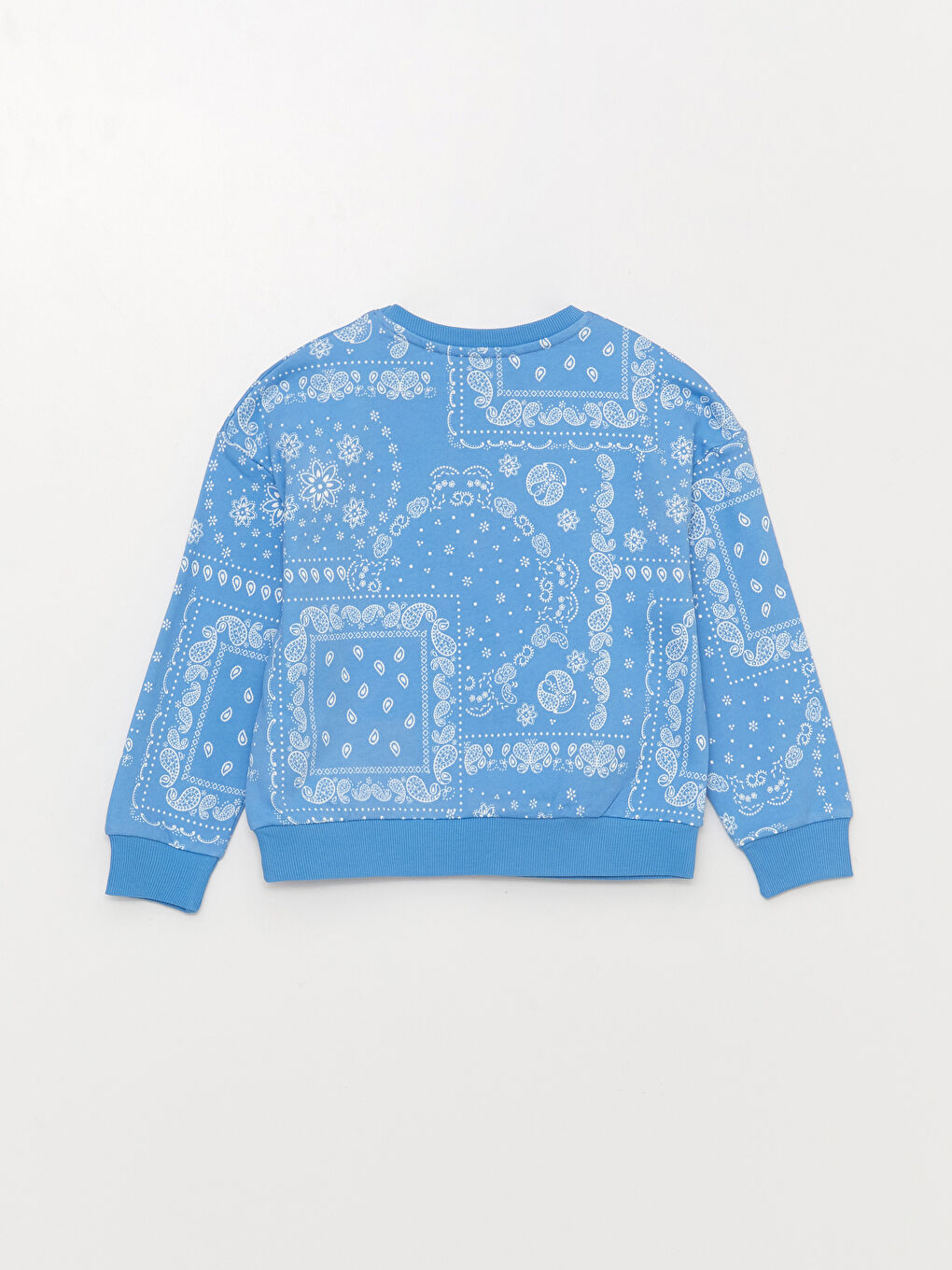 Crew Neck Printed Long Sleeve Girls' Sweatshirt -S36436Z4-LQQ