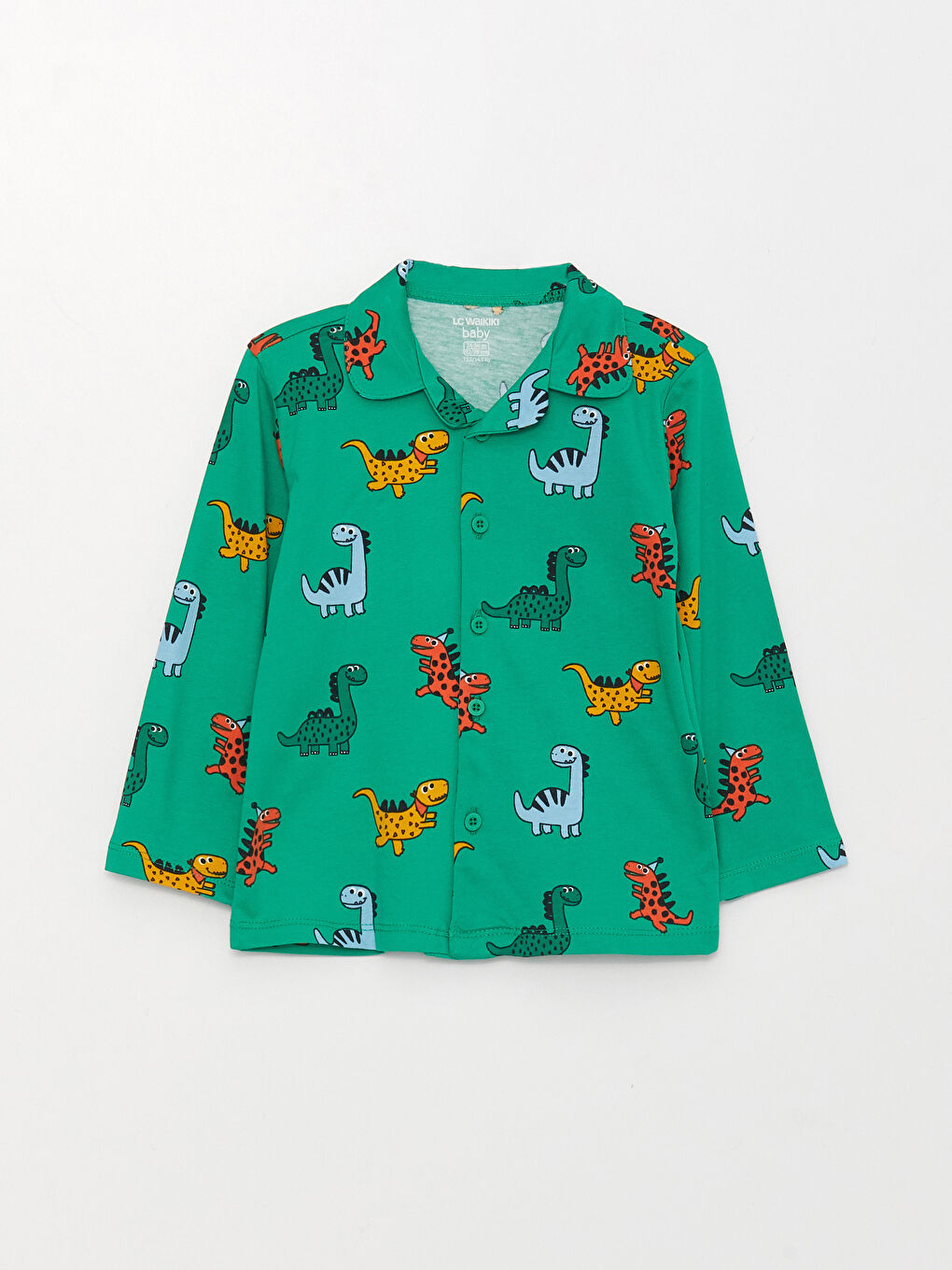 Ensemble de pyjama pour bébés garçons à col roulé, manches longues, imprimé-1