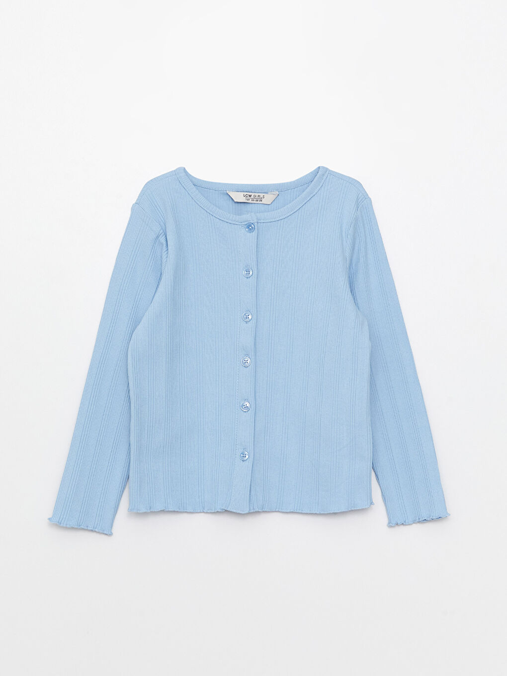 Cardigan și Maiou Basic pentru Fete cu Guler Rotund-5