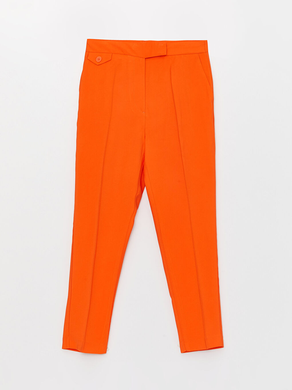 LCW Vision Women's High Waist Slim Fit Straight Trousers -S36454Z8-GSA