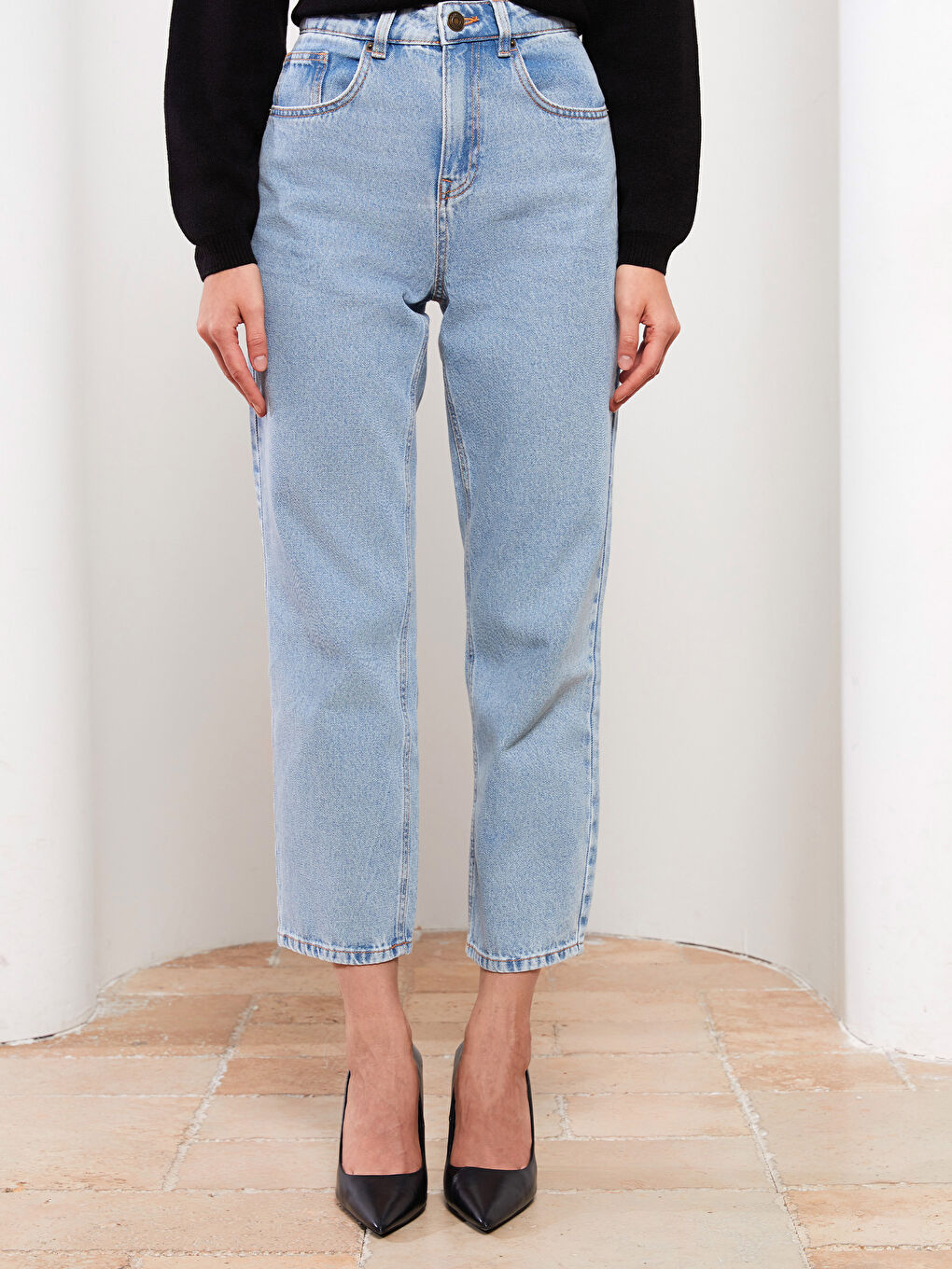 LCW Vision Hoch taillierte Jeans mit geradem Schnitt für Damen -S36457Z8-311