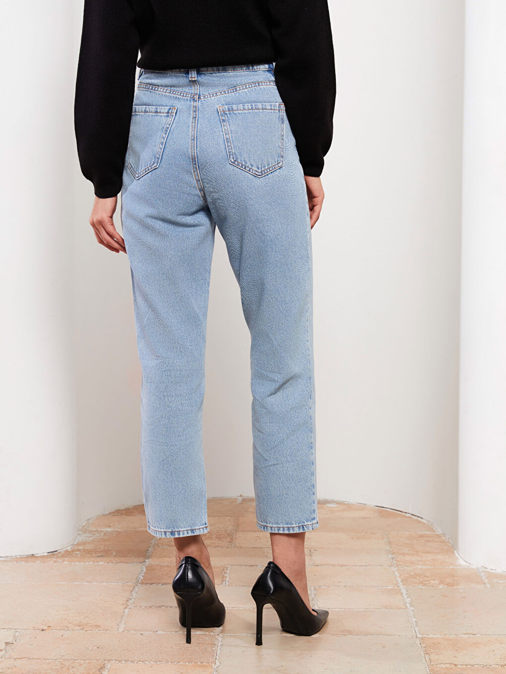 LCW Vision Hoch taillierte Jeans mit geradem Schnitt für Damen -S36457Z8-311