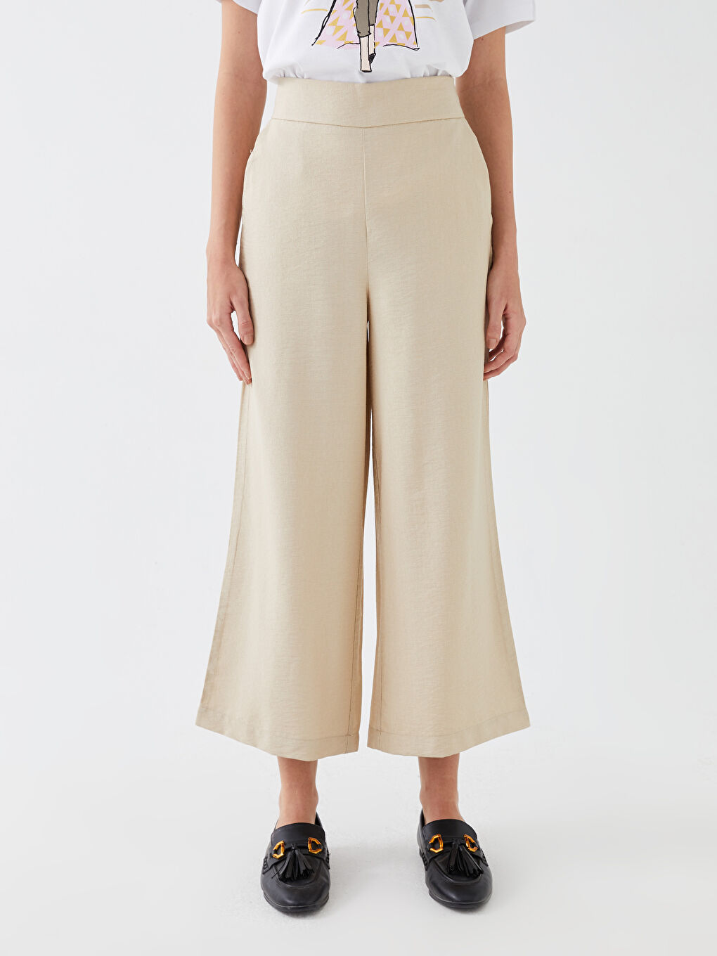 BEŽ Kapri pantalone Žena -S36462Z8-RST