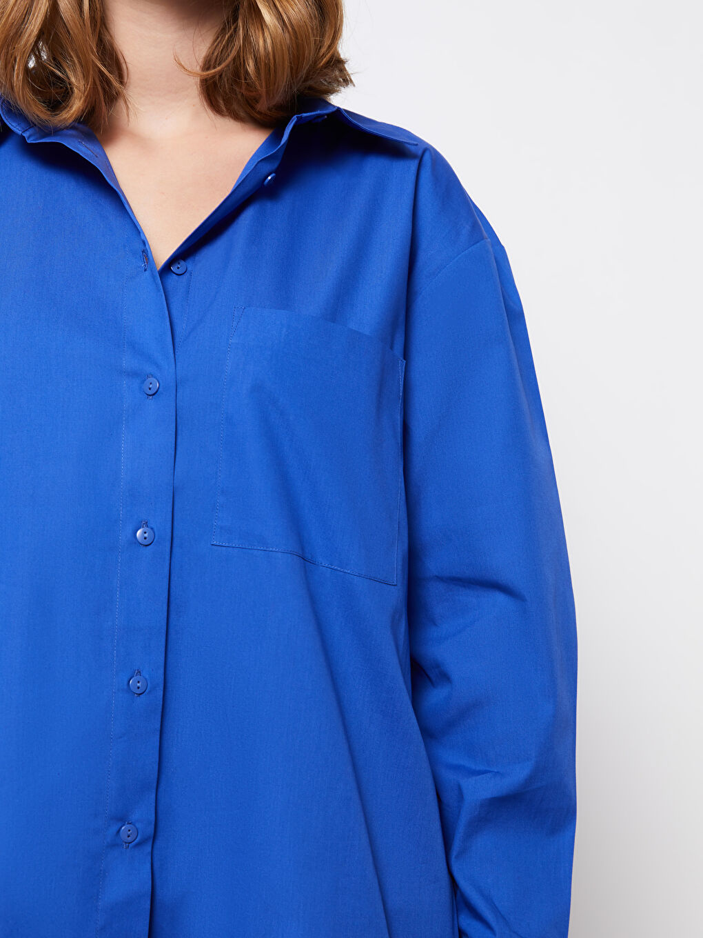 Oversize Poplin Women's Shirt -S36472Z8-GZ1