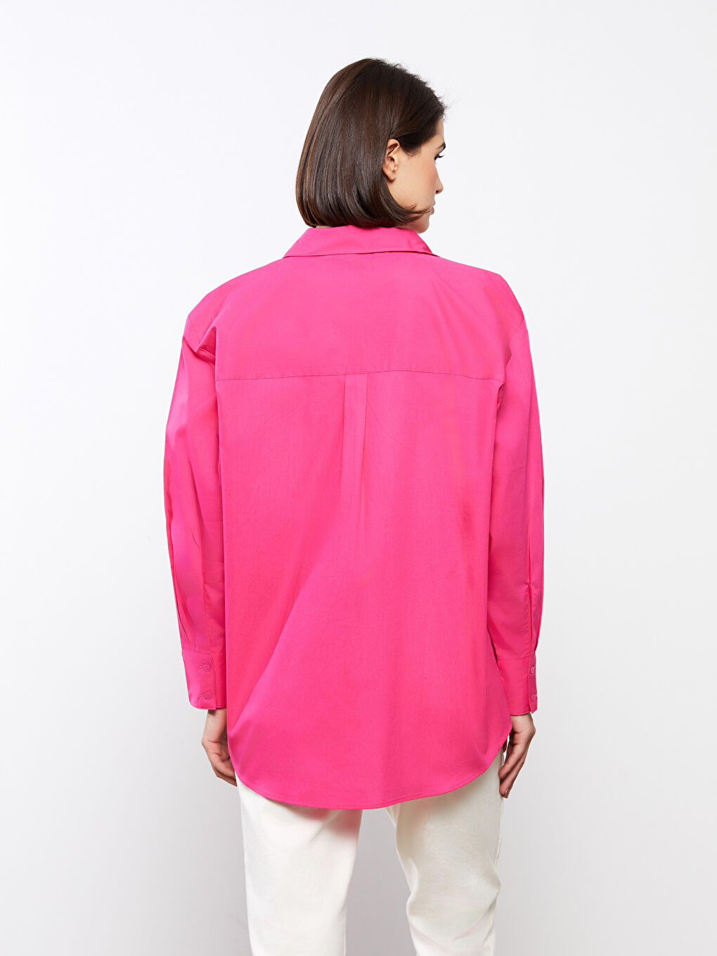 Oversize Poplin Women's Shirt-4