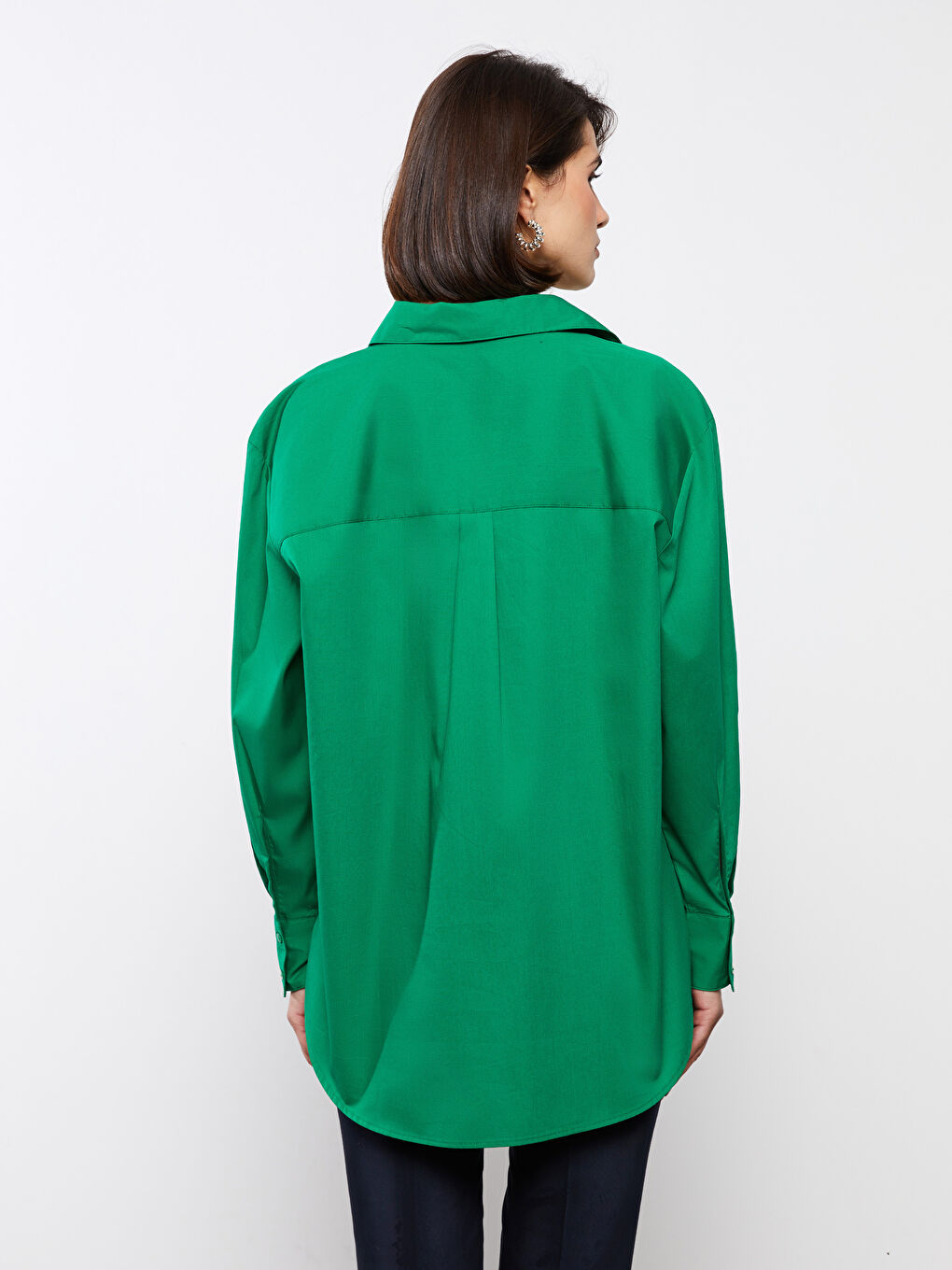 Ženska široka poplin košulja -S36472Z8-R32