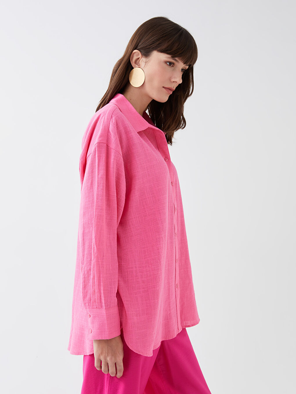 LCW Vision Buttoned Regular Long Sleeve Women's Shirt -S36474Z8-SSE