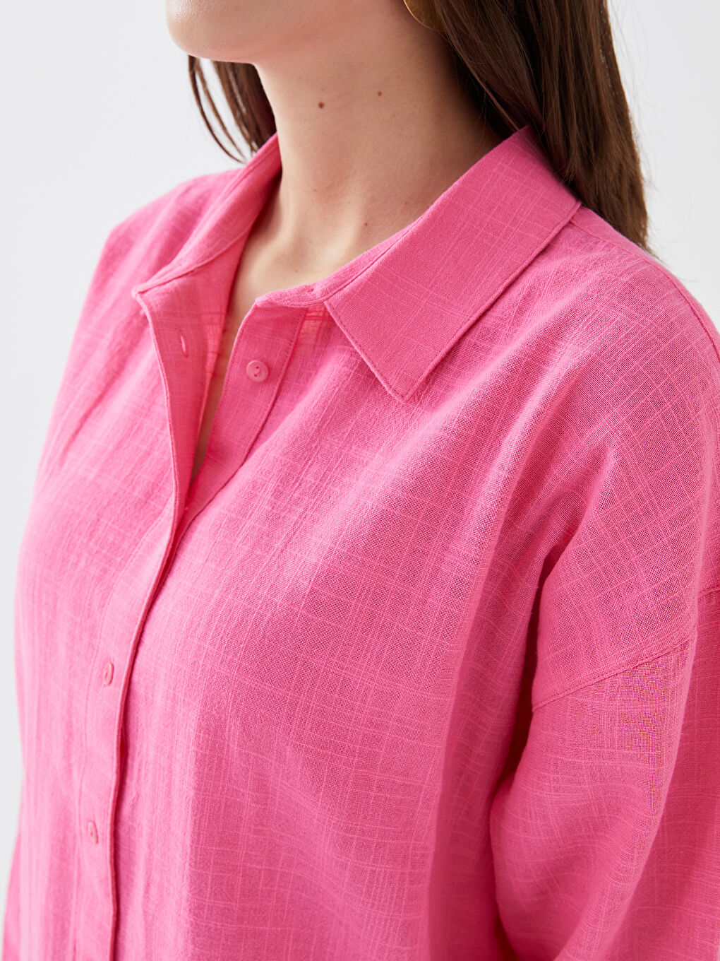 LCW Vision Buttoned Regular Long Sleeve Women's Shirt -S36474Z8-SSE