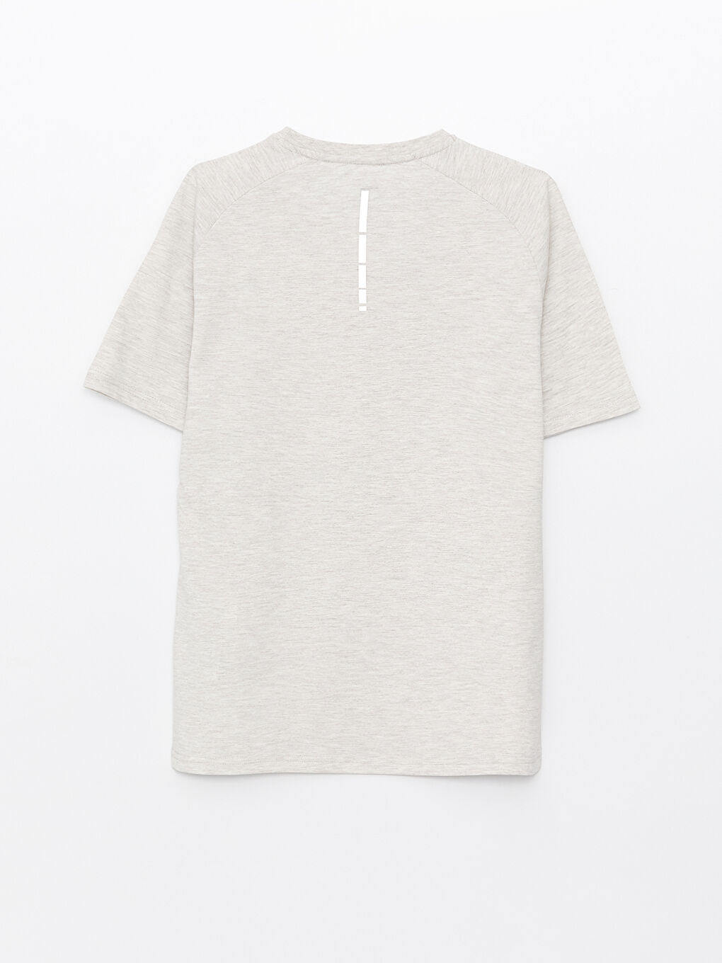 Bej Bisiklet Yaka Kısa Kollu Erkek Tişört-6