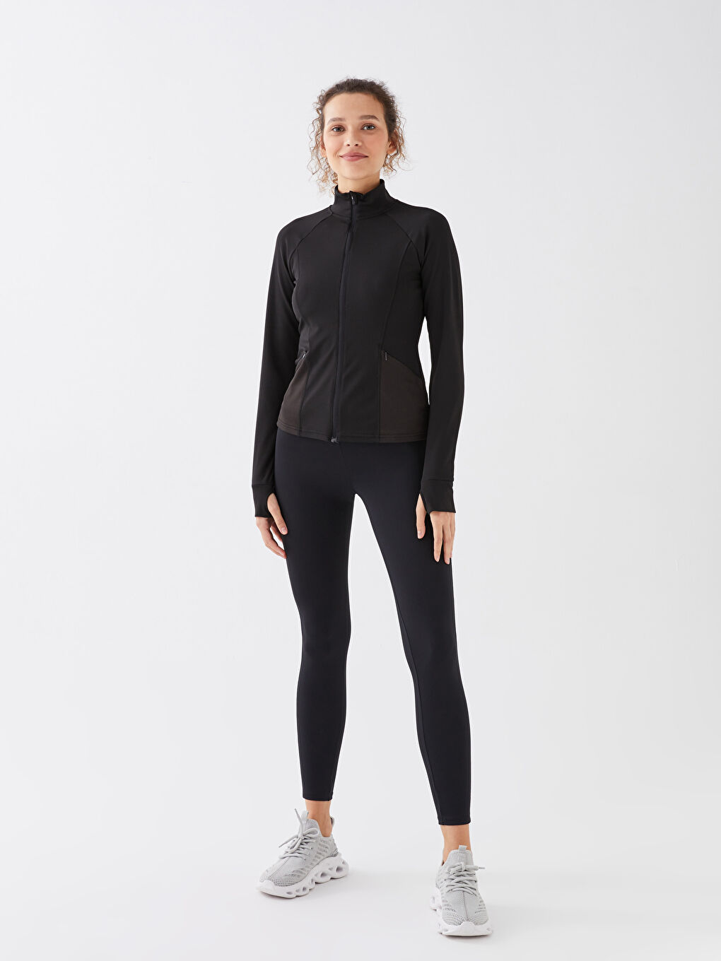 LCW SPORT Women's Elasticated Waist Plain Sports Leggings -S36491Z8-CVL