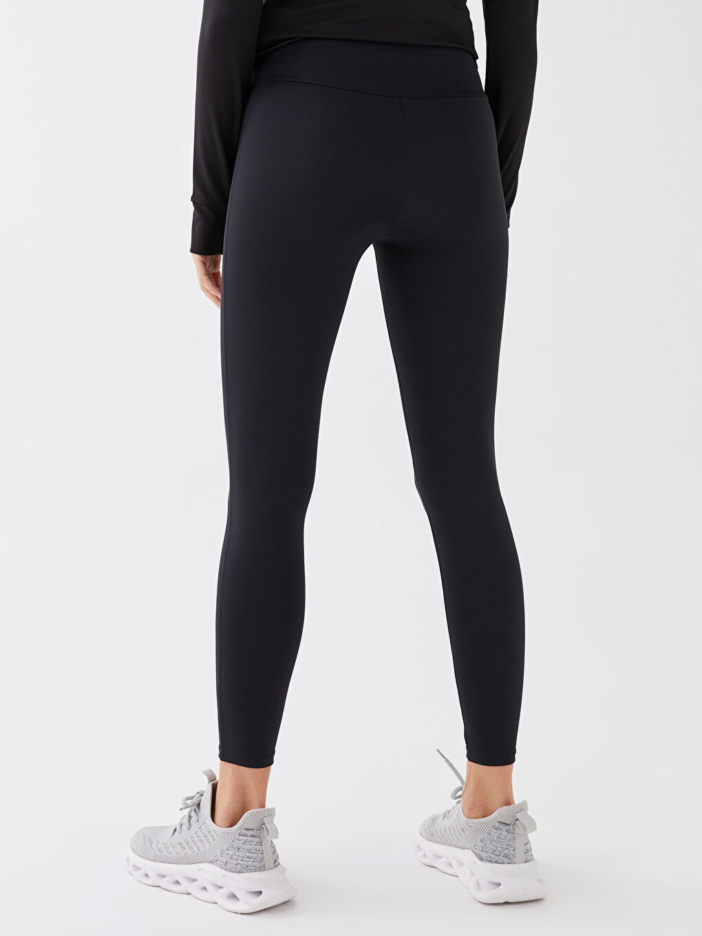 LCW SPORT Women's Elasticated Waist Plain Sports Leggings -S36491Z8-CVL