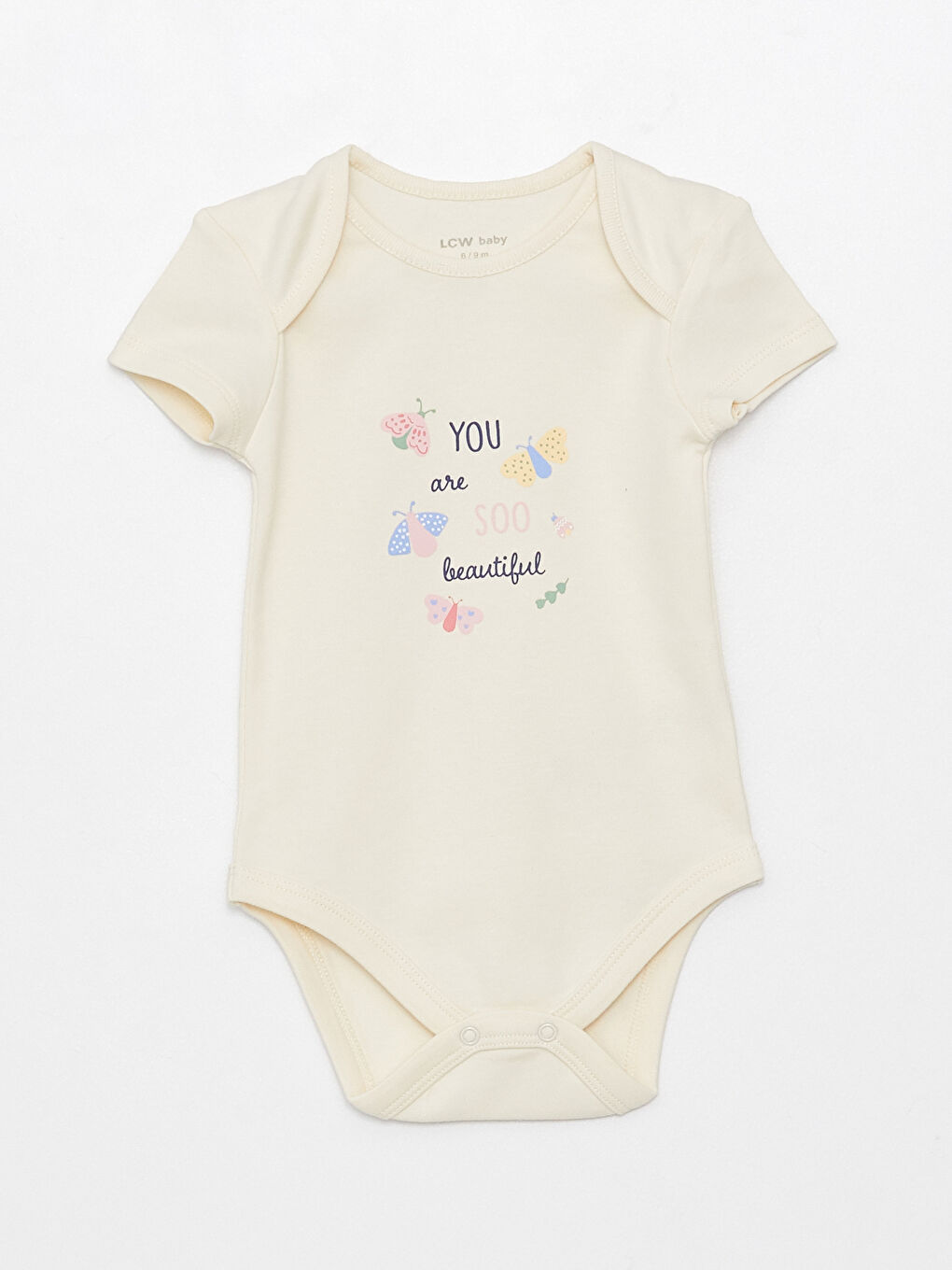 Bisiklet Yaka Uzun Kollu Baskılı Kız Bebek Hastane Çıkış Seti 3'lü-2