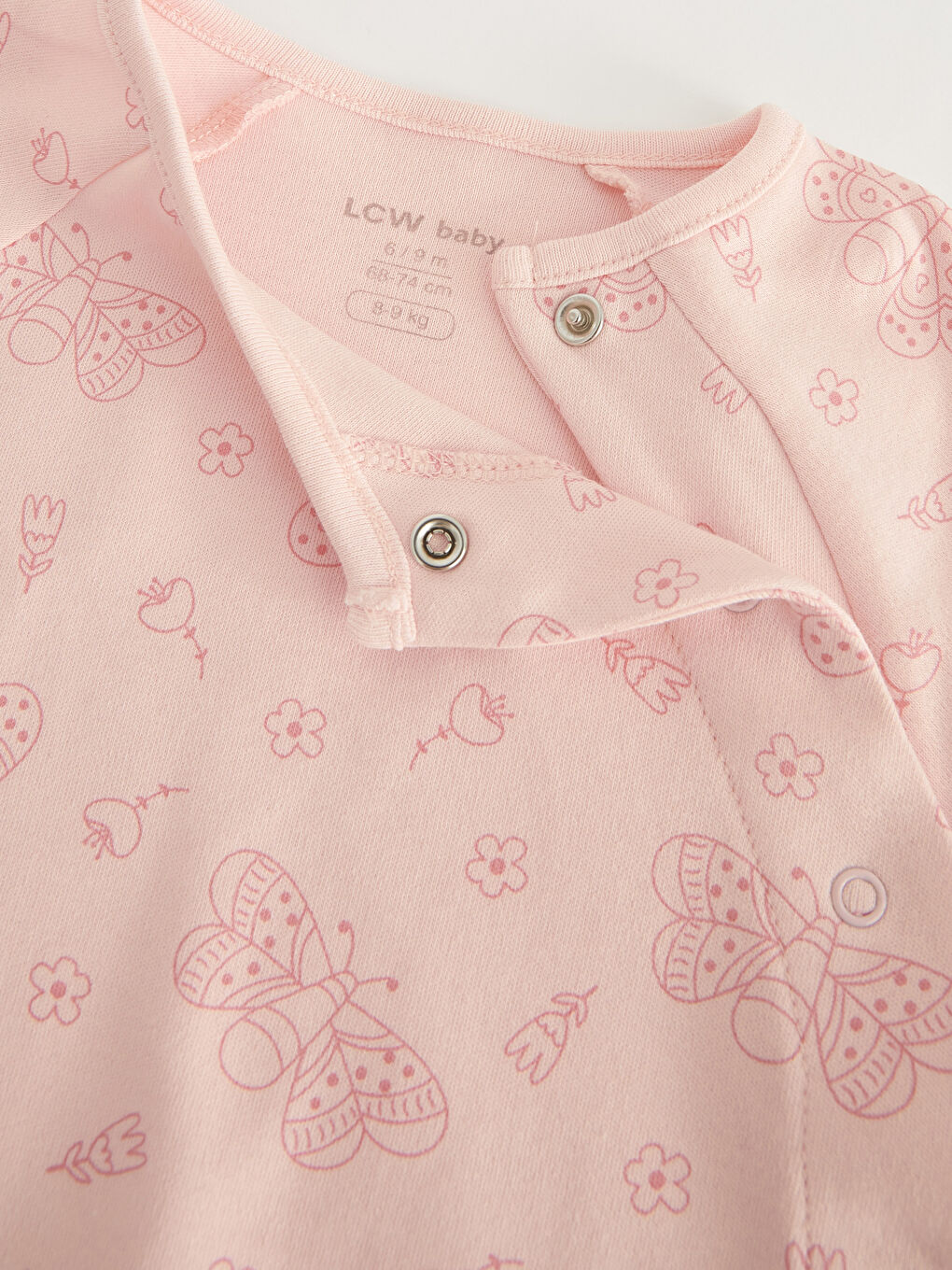 Rundhalsausschnitt Langarm Bedruckt Baby Mädchen 3-Teiliges Set-3