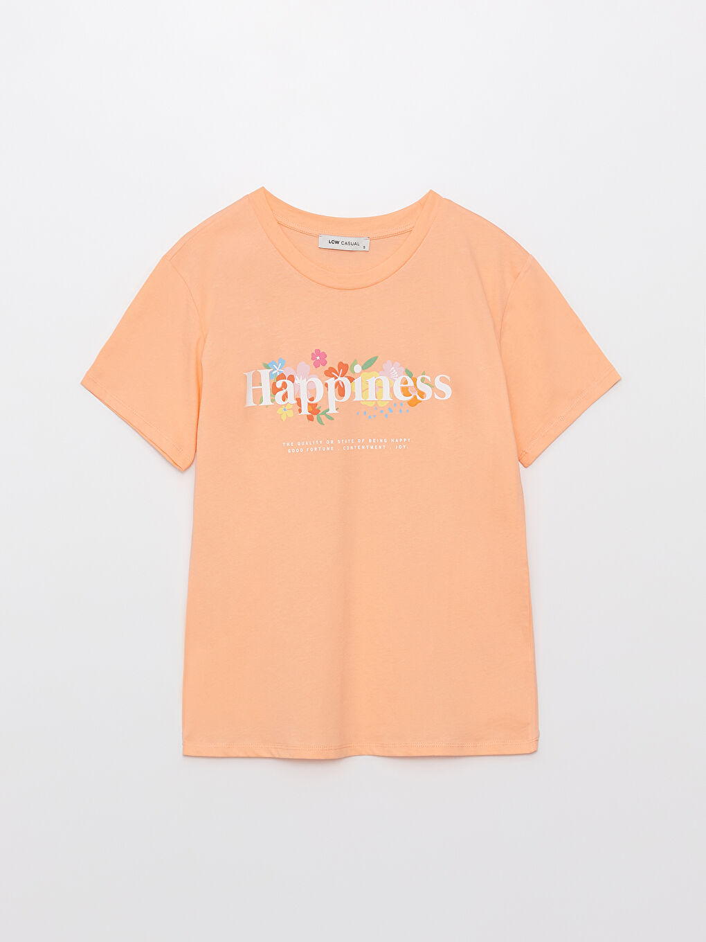Women's Crew Neck Printed T-Shirt-5
