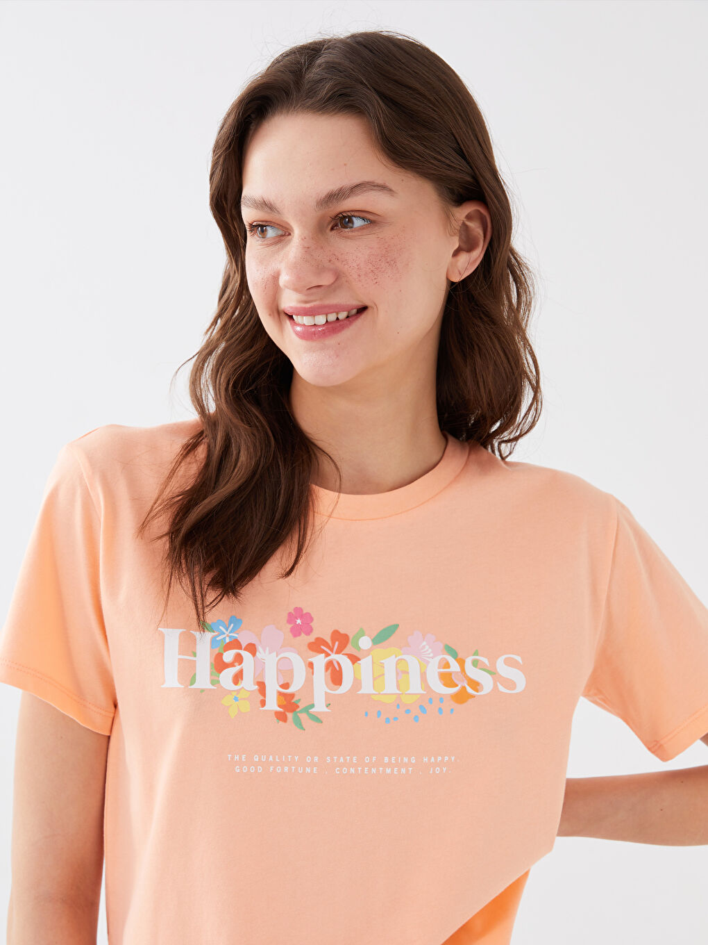 Women's Crew Neck Printed T-Shirt