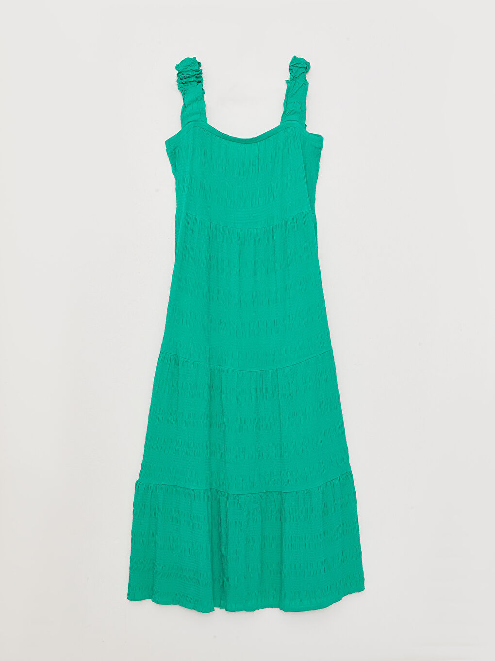 LCW ECO Women U Neck Strap Straight Dress -S36521Z8-PZS