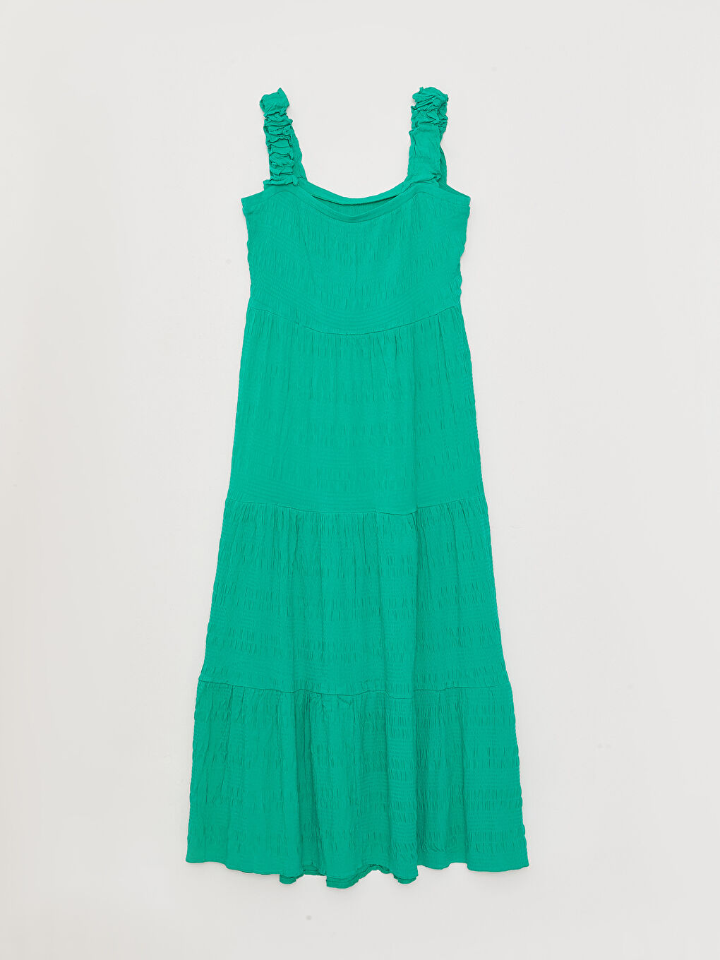 LCW ECO Women U Neck Strap Straight Dress -S36521Z8-PZS